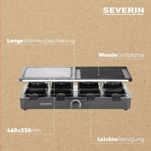 Severin Raclette Party Grill 8 Személyre