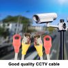 BNC DC Pigtail Videó és Tápellátó Kábel, BNC DC Női, Szabad Végű Csatlakozó Adapter Hosszabbító Tápellátó Kábel CCTV Biztonsági Megfigyelőrendszerekhez - 0,6 m / 2 darab