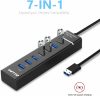 Ivetto USB 3.0 HUB - 7 Porttal, Adatok szupergyors átviteléhez