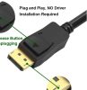 Displayport-HDMI Kábel 2db (1,8 méter)