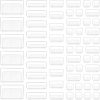 Vtopmart 60 darabos átlátszó műanyag fiók rendező készlet, 4 méretben