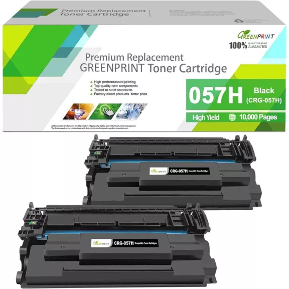 GREENPRINT 057H Toner Készlet, 2 Db, Fekete, Nagy Kapacitás, 10000 Oldal, Canon 057 Kompatibilis, CRG-057, CRG-057H, CRG057, CRG057H GREENPRINT 057H Toner Készlet, 2 Db, Fekete, Nagy Kapacitás, 10000 Oldal, Canon 057 Kompatibilis, CRG-057, CRG-057H, CRG057, CRG057H