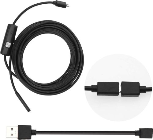  USB Endoszkóp 5m Vizsgáló Kamera Boreszkóp 6 LED-es Világítással
