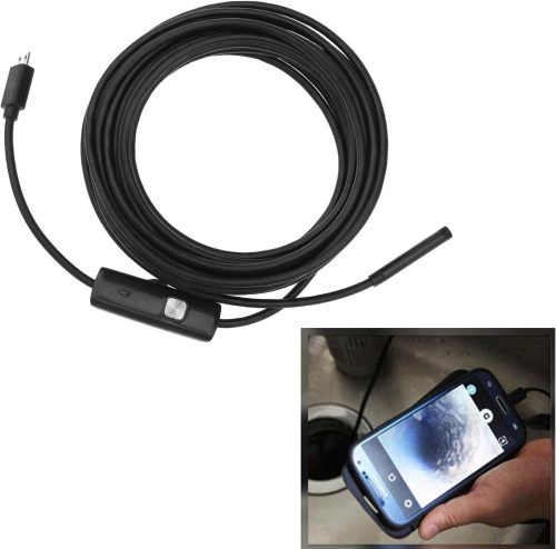  USB Endoszkóp 5m Vizsgáló Kamera Boreszkóp 6 LED-es Világítással
