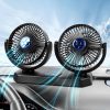 Autós Hűtőventilátor Kétfejes Mini Szellőztető Ventilátor 3 Sebességű 12V