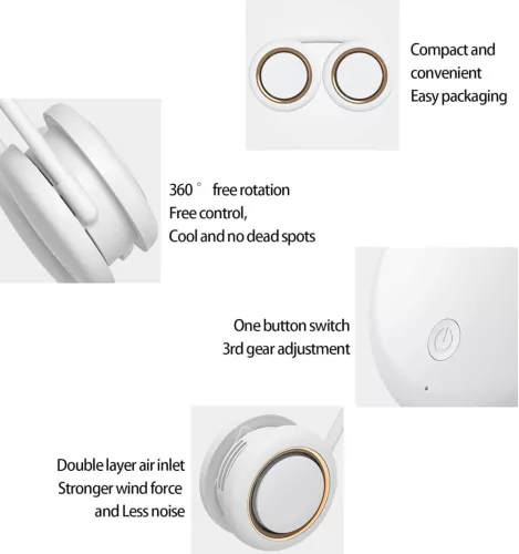 Mokeum Nyak Ventilátor 2023 Zöld