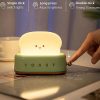 Zöld Pirító Éjszakai LED Fény - Időzítővel és USB Töltéssel