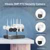 Hiseeu 5MP Vezeték nélküli CCTV Rendszer PTZ és Bullet Kamerával