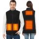 ISOPHO Polárfleece Uniszex Fűthető Mellény, 5 Zónás, USB, L Méret