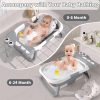 Joyingbaby összecsukható babakád hőmérséklet-érzékelővel, 0-36 hónapos