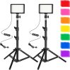 Ci-Fotto 5600K USB Dimmable LED Fotó- és Videólámpa Készlet