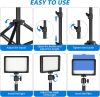 Ci-Fotto 5600K USB Dimmable LED Fotó- és Videólámpa Készlet