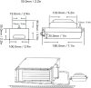 Automata Cseppvízszivattyú 100-240V 100L/h 0.6L Tartállyal
