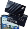 SEINXON Vezeték Nélküli Újratölthető IP68 Slim Bluetooth Tracker Apple Find My Alkalmazáshoz (Fekete)