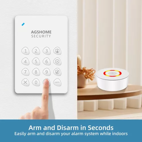 AGSHOME 14 Részes Intelligens Wi-Fi Otthoni Riasztórendszer Alexa Kompatibilis