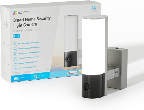 EZVIZ EL3 2K Kültéri Biztonsági Kamera, 512GB támogatással