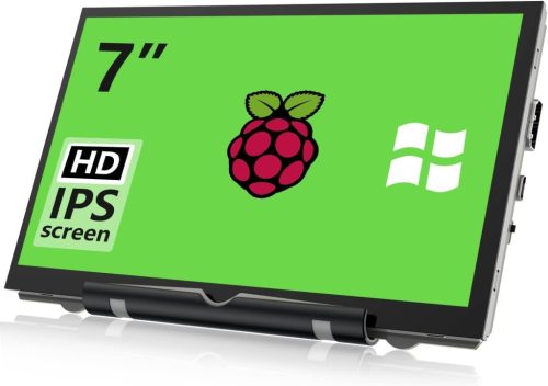 HAMTYSAN 7 hüvelykes hordozható HDMI monitor Raspberry Pi-hez, 800x480 IPS kijelző