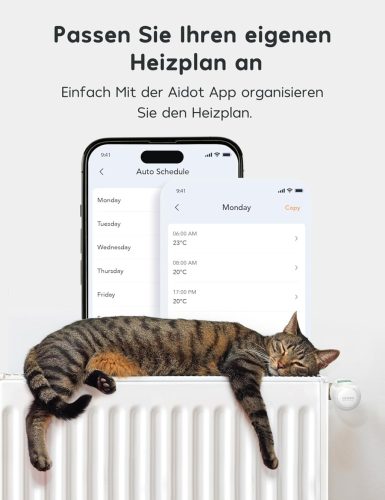 Winees Okos Radiátor Termosztát, 3 Darab, WLAN, Programozható, Alexa És Google Asszisztens Kompatibilis, Fagyvédelem, Üdülési Mód