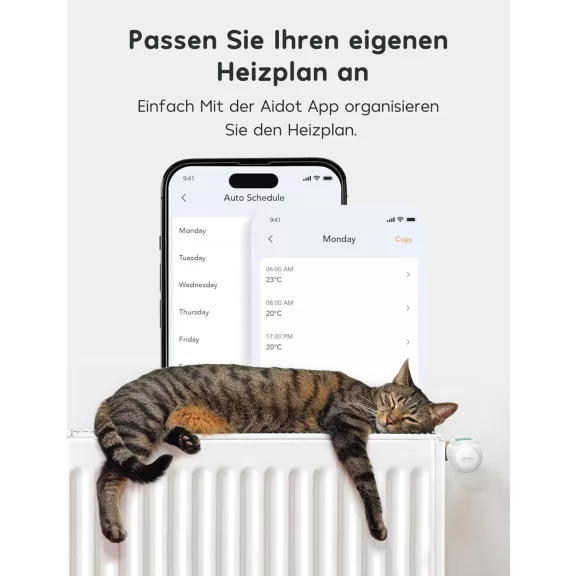 Winees Okos Radiátor Termosztát, 3 Darab, WLAN, Programozható, Alexa És Google Asszisztens Kompatibilis, Fagyvédelem, Üdülési Mód