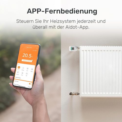 Winees Okos Radiátor Termosztát Készlet, 1db SubG Hub, 1db WLAN Fűtés Termosztát, App Vezérlés, Ajtó- és Ablakérzékelés