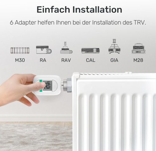 Winees Okos Radiátor Termosztát Készlet, 1db SubG Hub, 1db WLAN Fűtés Termosztát, App Vezérlés, Ajtó- és Ablakérzékelés