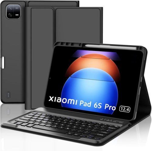 SENGBIRCH Xiaomi Pad 6s Pro 12.4 Bluetooth Billentyűzetes Tok