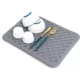   OrgAce Kovaföld Csepegtető Konyhapulthoz, Gyorsan Száradó, Szilikon Rácsozással, Rendkívül Nedvszívó, Hőálló és Csúszásmentes