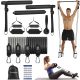 ALongSong Pilates Bot Készlet - 4 Ellenállási Szalaggal, 1.7 kg, Fekete, Teljes Test Edzésre