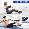 ALongSong Pilates Bot Készlet - 4 Ellenállási Szalaggal, 1.7 kg, Fekete, Teljes Test Edzésre