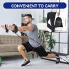 ALongSong Pilates Bot Készlet - 4 Ellenállási Szalaggal, 1.7 kg, Fekete, Teljes Test Edzésre