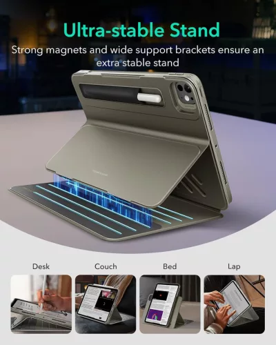 ESR iPad Pro 13 (2024) Forgatható Tok, Titanium