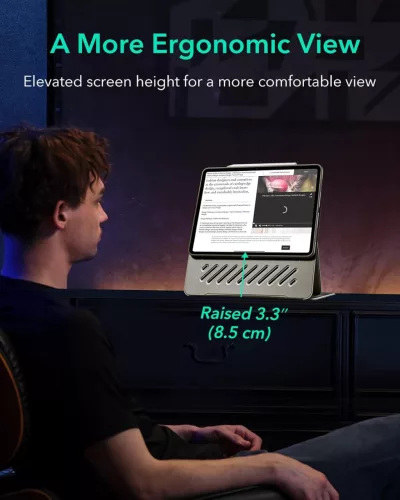 ESR iPad Pro 13 (2024) Forgatható Tok, Titanium
