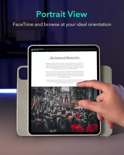 ESR iPad Pro 13 (2024) Forgatható Tok, Titanium