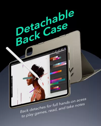 ESR iPad Pro 13 (2024) Forgatható Tok, Titanium