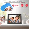 BIGASUO 10.1 hüvelykes WiFi digitális képkeret 32GB memóriával