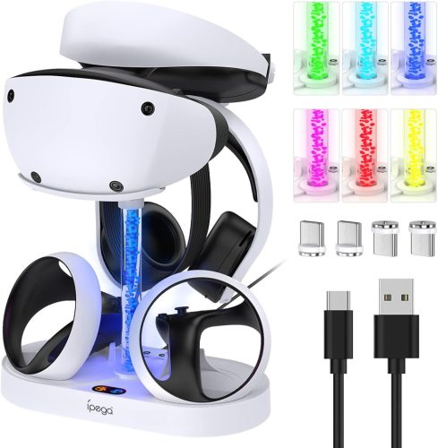 Gorixer PS VR2 Töltőállomás RGB Világítással