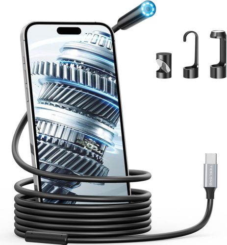 Teslong 3 méteres vízálló endoszkóp kamera iPhone és Android kompatibilitással