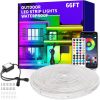 Vimeepro 20m Vízálló Kültéri LED Szalag, RGB, Zene Szinkronizálás, Távirányítóval