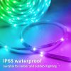 Vimeepro 20m Vízálló Kültéri LED Szalag, RGB, Zene Szinkronizálás, Távirányítóval