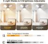 HZSANUE LED Mennyezeti Ventilátor Lámpa Távirányítóval, E27 B22d Foglalat, 5 Fokozatú Dimmelés, 3 Sebesség, 3 Szín Hőmérséklet, 1500 Lm, 15W