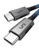 Uni USB C - USB C Kábel 2M [100W 20V/5A] Típusú- C PD Gyors Töltőkábel