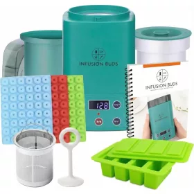   Infusion Buds Dekarboxilátor, 470ml Kapacitás, Automatikus Kikapcsolás, Rozsdamentes Acél, Olaj És Vaj Készítés, Zöld