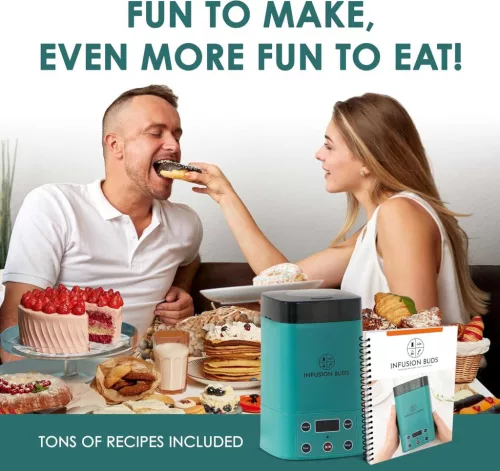 Infusion Buds Dekarboxilátor, 470ml Kapacitás, Automatikus Kikapcsolás, Rozsdamentes Acél, Olaj És Vaj Készítés, Zöld