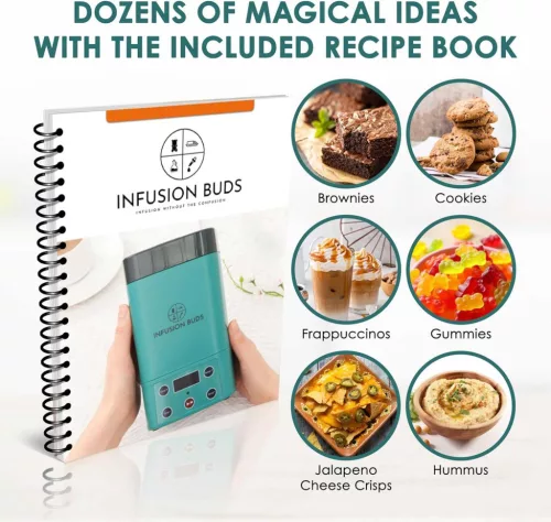 Infusion Buds Dekarboxilátor, 470ml Kapacitás, Automatikus Kikapcsolás, Rozsdamentes Acél, Olaj És Vaj Készítés, Zöld