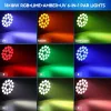 BETOPPER LPC1818 Színpadi LED PAR Lámpa, 18x18W RGBWA+UV, 200W, F Energiaosztály, Alumínium, Fényerős, Hangvezérlés, Színváltás, Modern