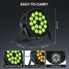 BETOPPER LPC1818 Színpadi LED PAR Lámpa, 18x18W RGBWA+UV, 200W, F Energiaosztály, Alumínium, Fényerős, Hangvezérlés, Színváltás, Modern