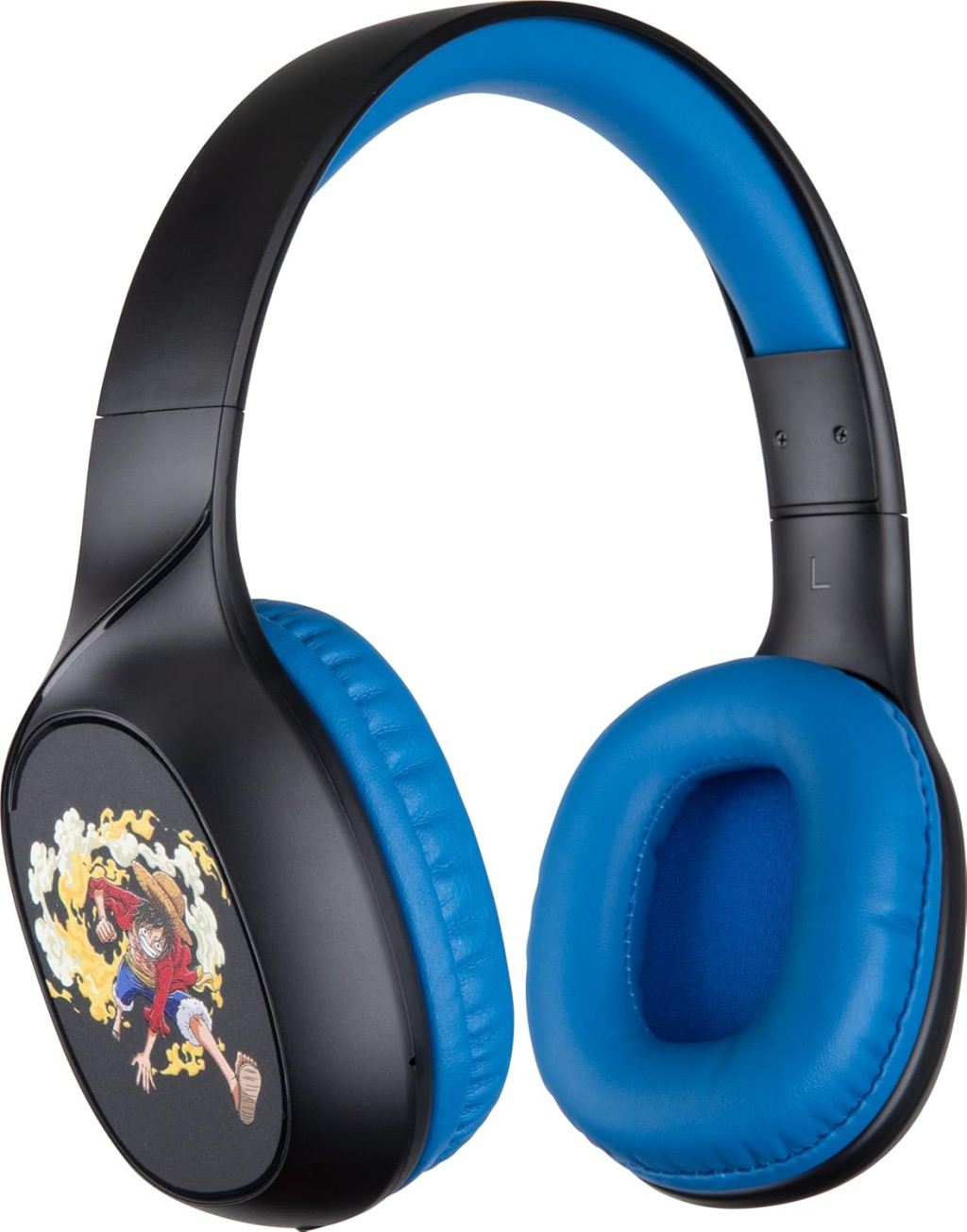 Konix One Piece Vezeték Nélküli Bluetooth 5.3 Fejhallgató, 30 Óra Zenelejátszás, 3,5 mm Jack Kábel, 40 mm Hangszórók, Luffy Motívum